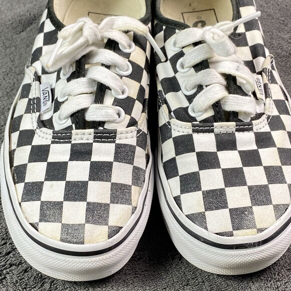 Vans Checkerboard Lace Up Sneakers Check Design Women's Size 6 Kids 4.5 - Picture 11 of 13